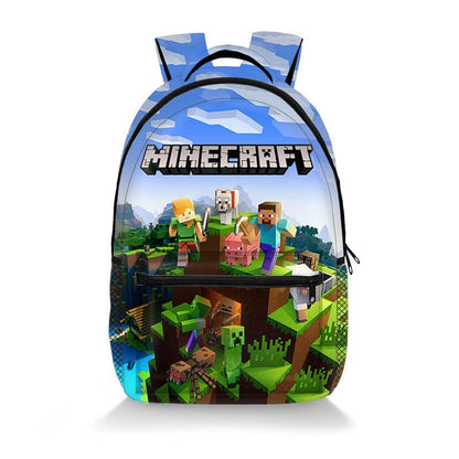 Minecraft Rugzak Kinderen Schooltas Pixelontwerp