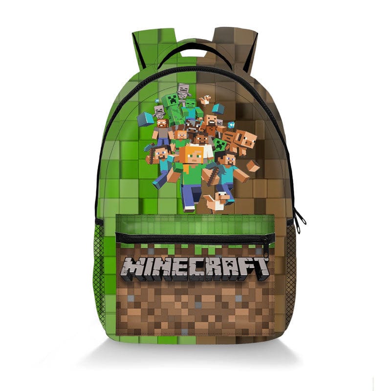 Minecraft Rugzak Kinderen Schooltas Pixelontwerp