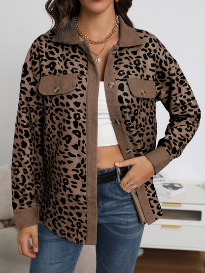 Dames Leopardenjacke – Trendy Damesjas met Luipaardprint voor Casual en Feest