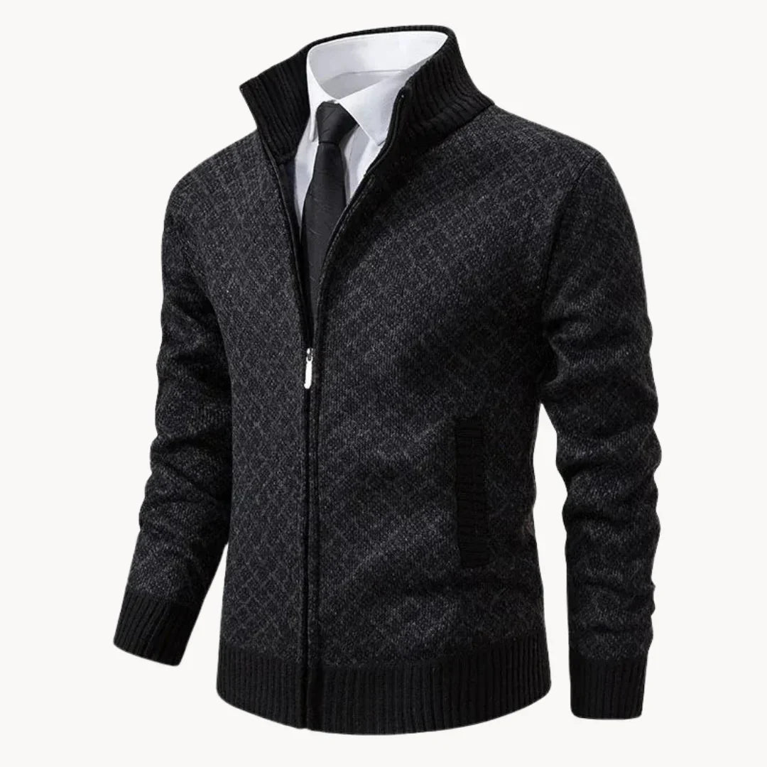 Gebreide trui heren met rits – Klassieke warme trui voor casual en formele stijl