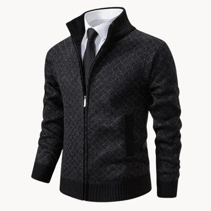 Gebreide trui heren met rits – Klassieke warme trui voor casual en formele stijl