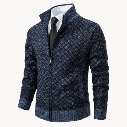Gebreide trui heren met rits – Klassieke warme trui voor casual en formele stijl