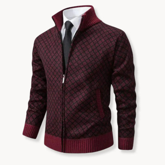 Gebreide trui heren met rits – Klassieke warme trui voor casual en formele stijl