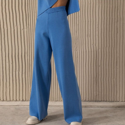 Langarm-Shirt Dames – Elegante Blouse met Lange Mouwen en Broek Set