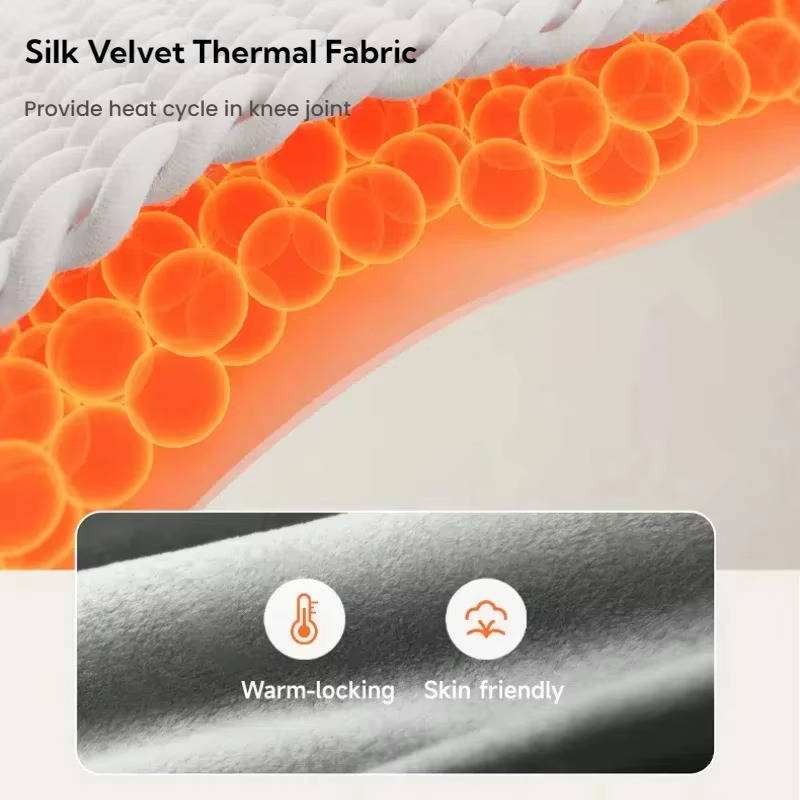 Draadloze Knie Massager met Warmte en Trilling