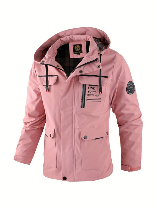 Windbreaker heren – Waterdichte jack met meerdere zakken en ademend ontwerp