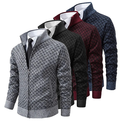 Heren Trui Col – Warme gebreide trui met col voor casual en formele stijl