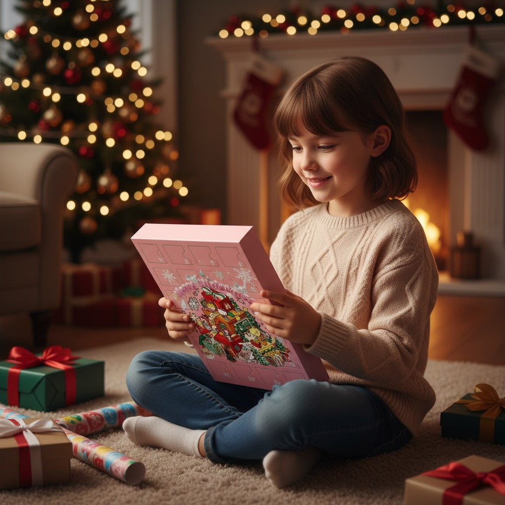 Kerst adventskalender meisjes 24 verrassingen ornamenten