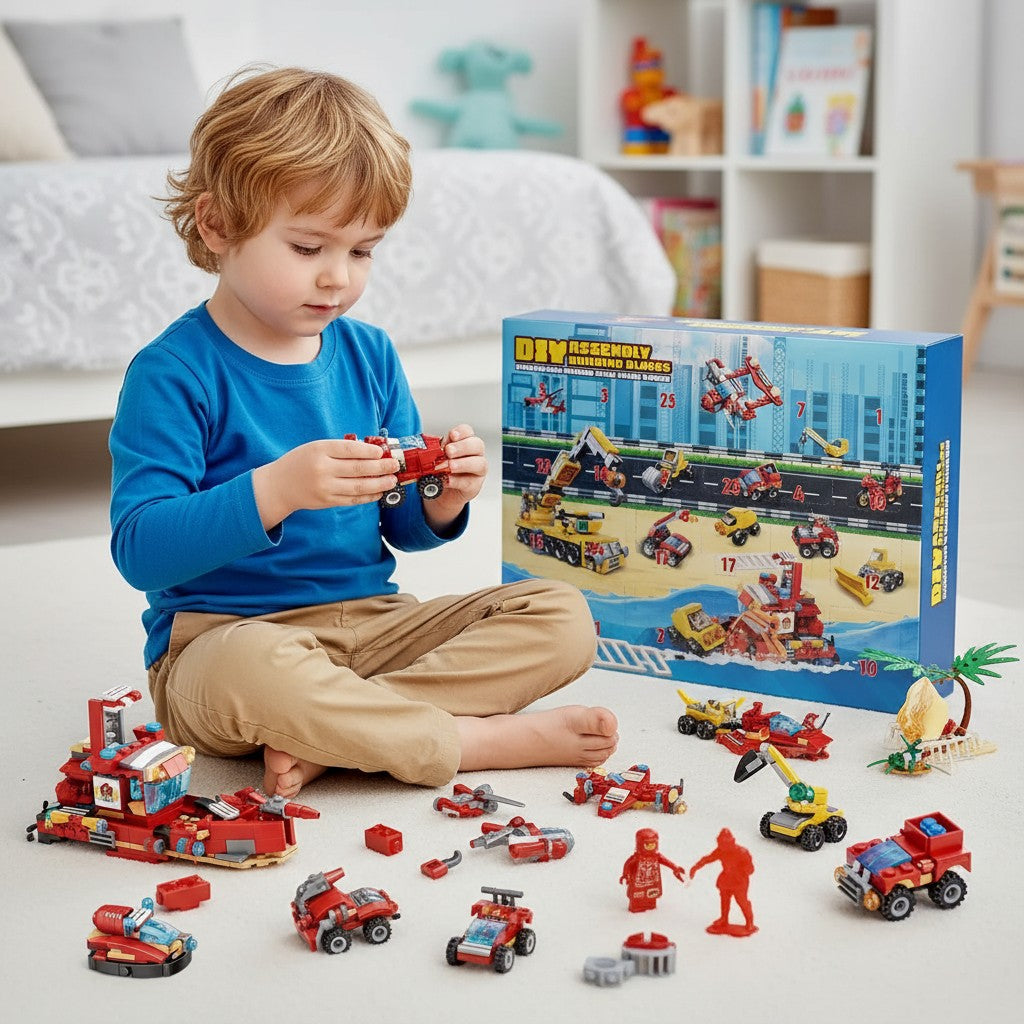 Kerst Advent Kalender Bouwblokset Kinderen 24 Deeltjes