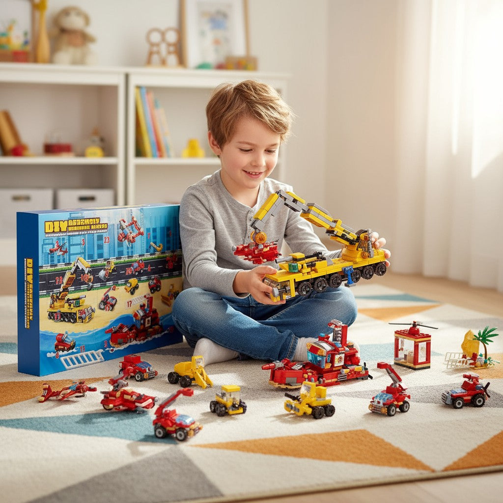 Kerst Advent Kalender Bouwblokset Kinderen 24 Deeltjes