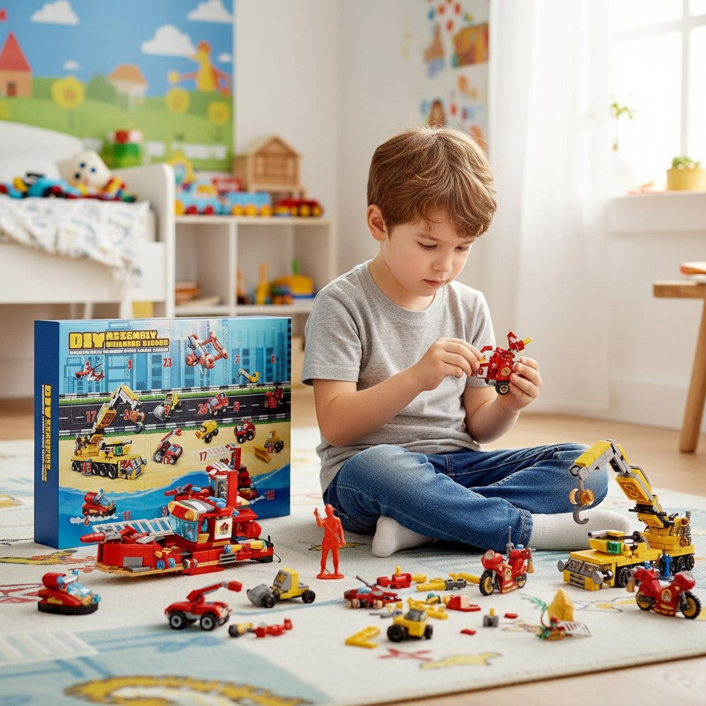 Kerst Advent Kalender Bouwblokset Kinderen 24 Deeltjes