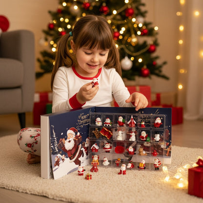 Kerst Advent Kalender met 24 Mini Figuren
