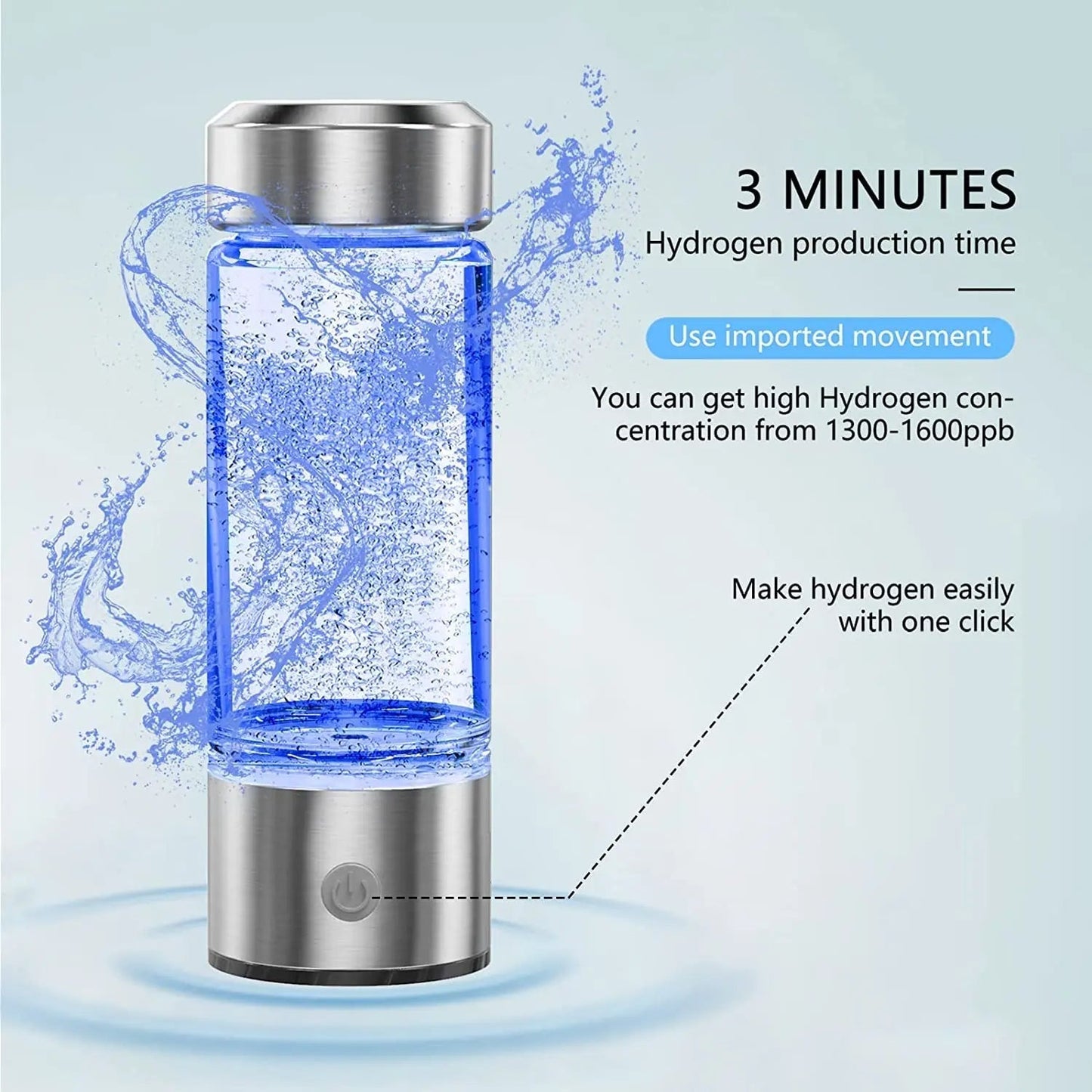 Waterfles voor Waterstof