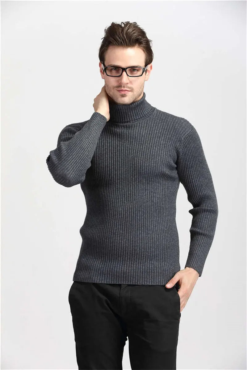 Heren Rollkragenpullover – Stijlvolle en warme trui van hoogwaardige wol
