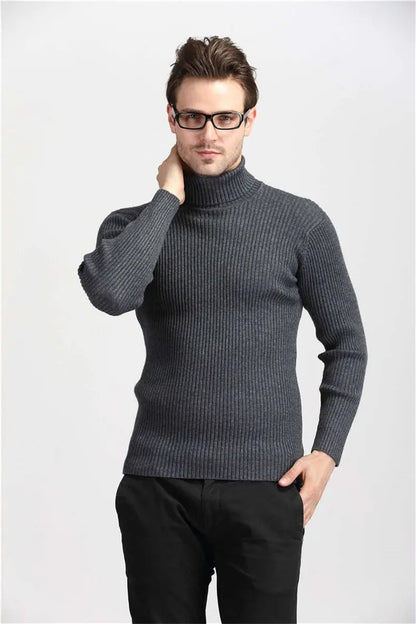 Heren Rollkragenpullover – Stijlvolle en warme trui van hoogwaardige wol