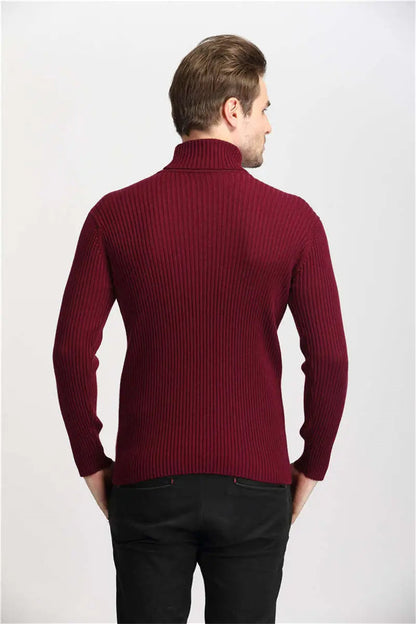 Heren Rollkragenpullover – Stijlvolle en warme trui van hoogwaardige wol