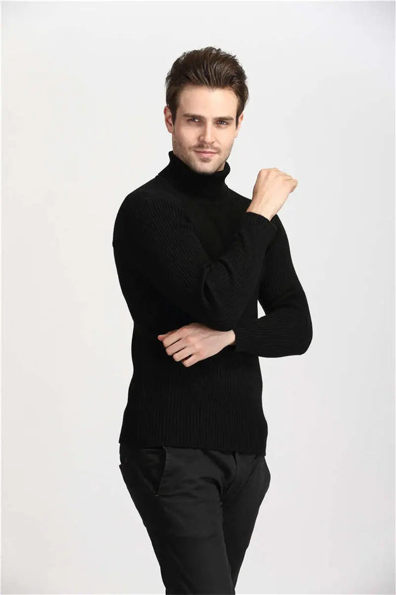 Heren Rollkragenpullover – Stijlvolle en warme trui van hoogwaardige wol