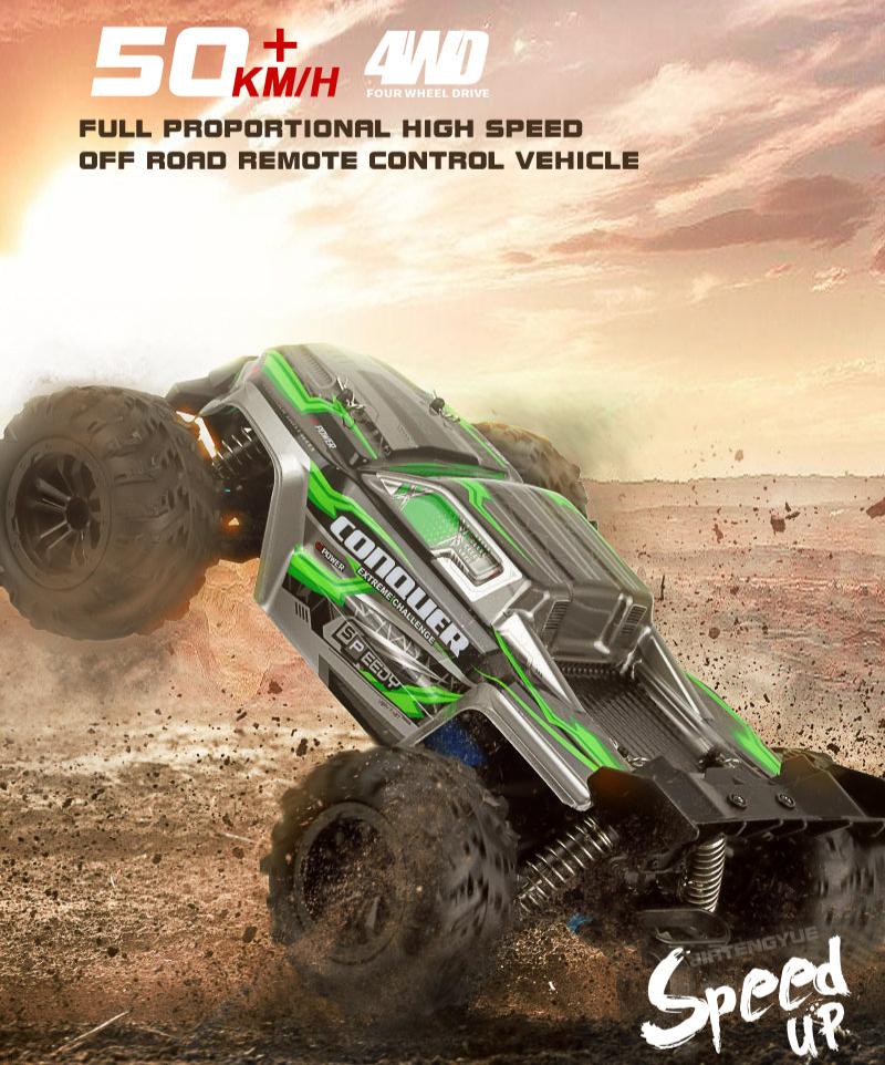 Afstandsbediening Racing Buggy Monster Truck Dubbele Batterijen 31 MPH