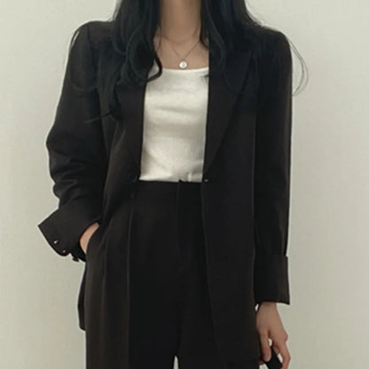 Blazer Dames – Elegante Rechte Broek voor Kantoor en Feestelijke Gelegenheden