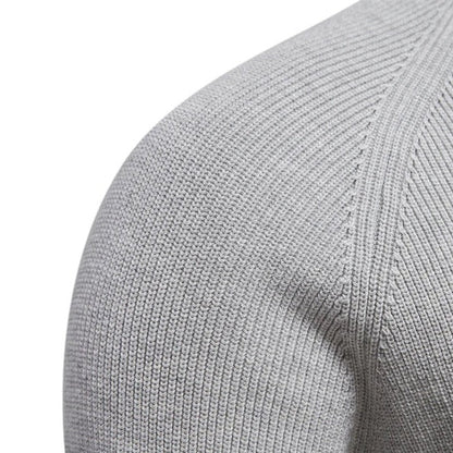 Half Zip Steppstrickpullover Heren – Comfortabele gebreide trui voor casual stijl