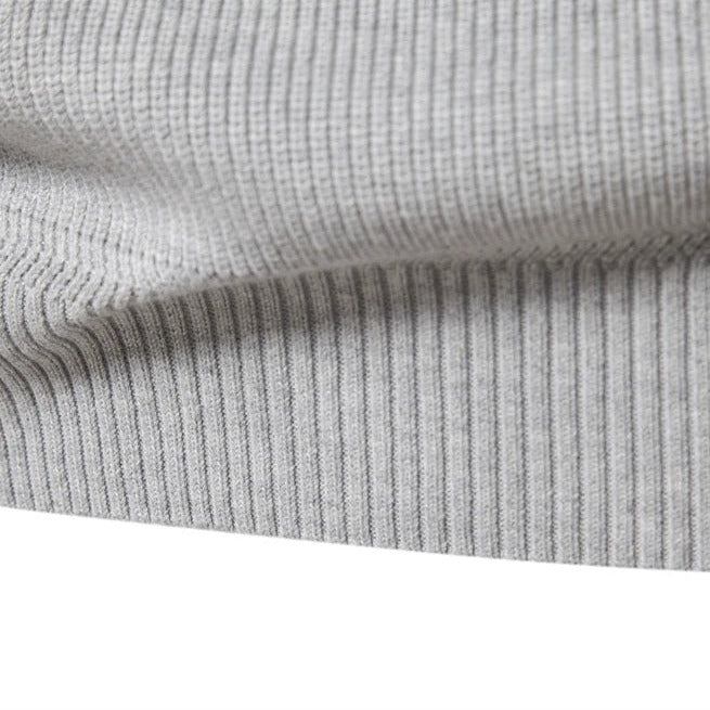 Half Zip Steppstrickpullover Heren – Comfortabele gebreide trui voor casual stijl