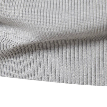 Half Zip Steppstrickpullover Heren – Comfortabele gebreide trui voor casual stijl