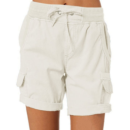 Korte cargo shorts dames – Utility shorts met zakken en comfortabele pasvorm