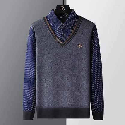 Heren Polo trui – Stijlvolle gebreide trui voor mannen in katoen en casual design