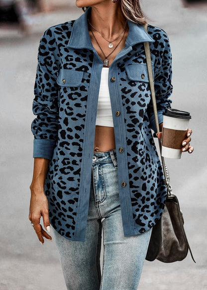 Dames Leopardenjacke – Trendy Damesjas met Luipaardprint voor Casual en Feest
