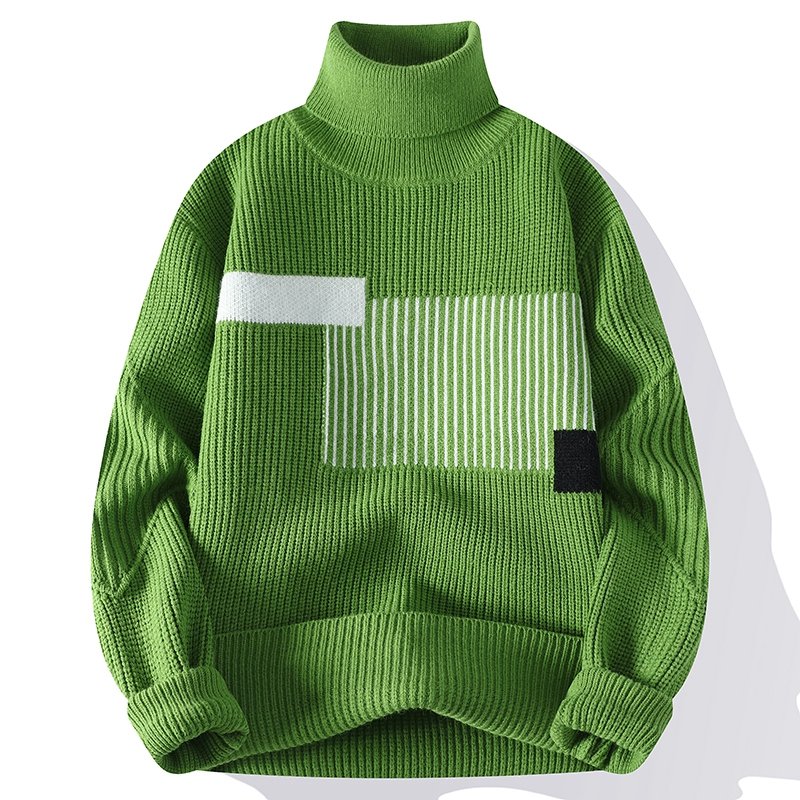 Heren Coltrui – Elegante trui van wol met ronde hals voor casual en formeel gebruik