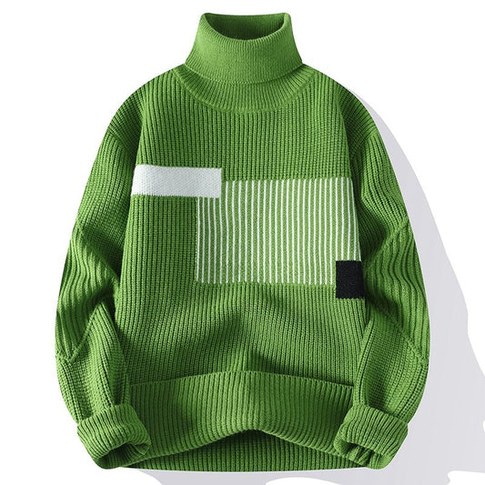 Heren Coltrui – Elegante trui van wol met ronde hals voor casual en formeel gebruik