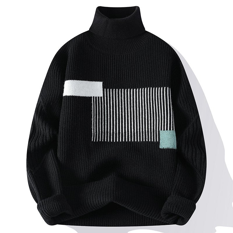 Heren Coltrui – Elegante trui van wol met ronde hals voor casual en formeel gebruik
