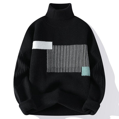 Heren Coltrui – Elegante trui van wol met ronde hals voor casual en formeel gebruik