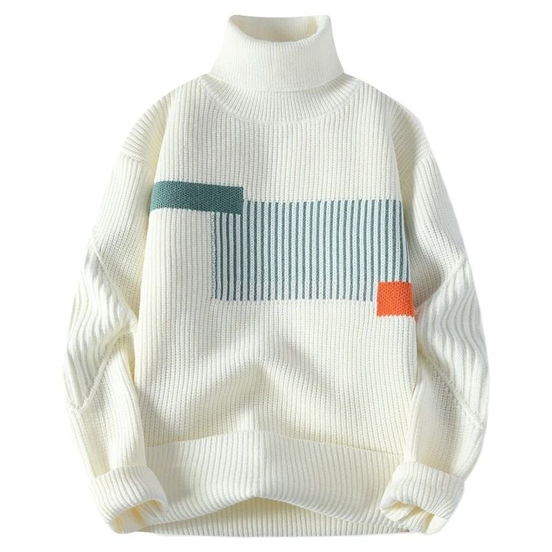 Heren Coltrui – Elegante trui van wol met ronde hals voor casual en formeel gebruik