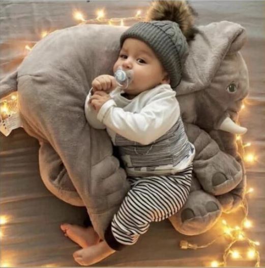 Olifant Baby Kussen Knuffel