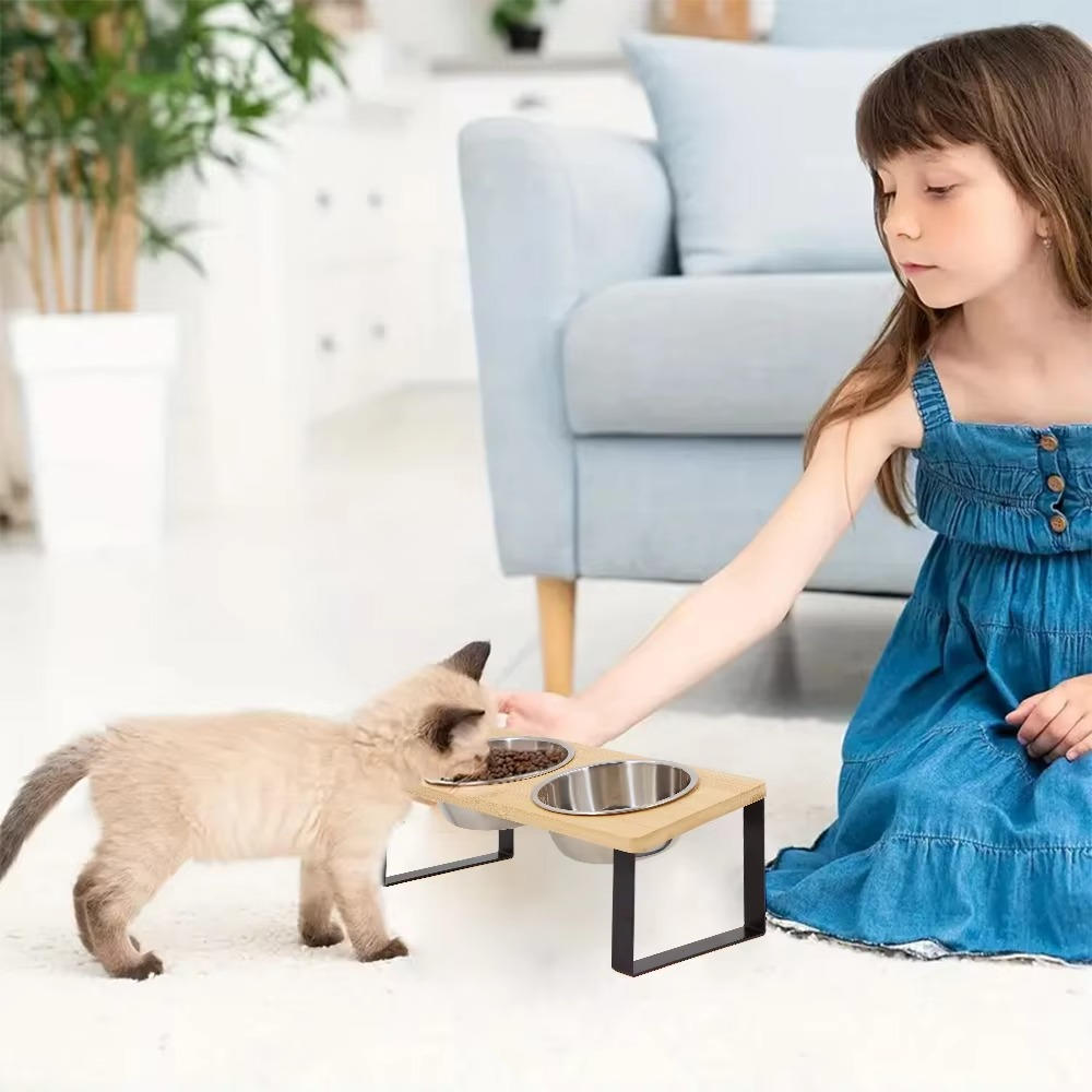 Verhoogde Kattenvoederbak Dierenvoerbak