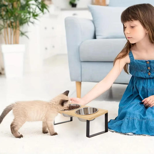 Verhoogde Kattenvoederbak Dierenvoerbak