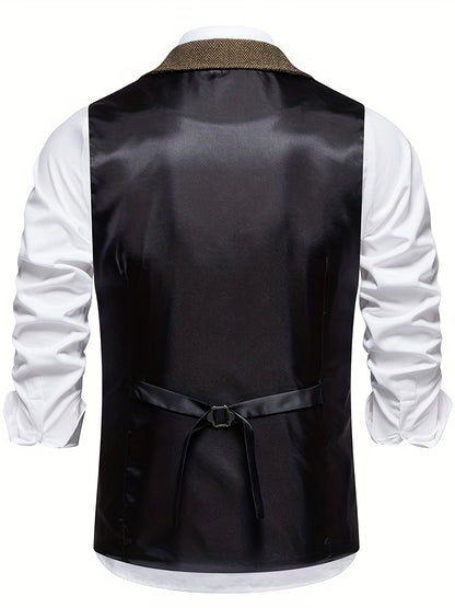 Heren vest met revers – Stijlvol en comfortabel herenjack voor casual en formele gelegenheden
