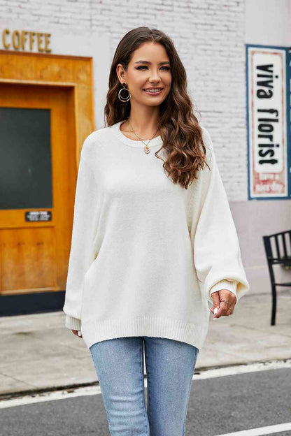 Ronde hals trui dames – Klassieke gebreide trui voor casual en elegante looks