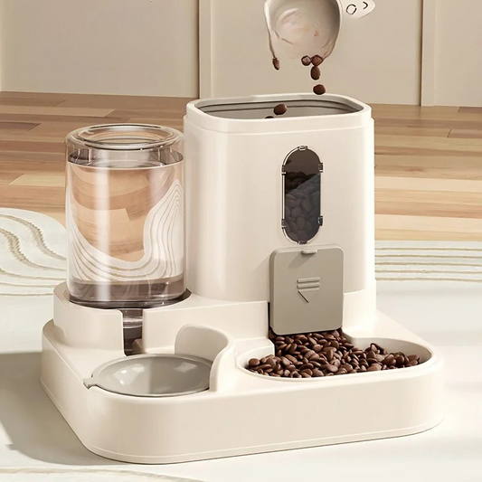 Huisdierenvoerbak met Waterdispenser voor Honden en Katten