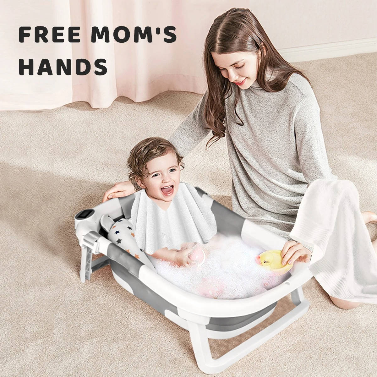 Faltbare Badewanne für Neugeborene