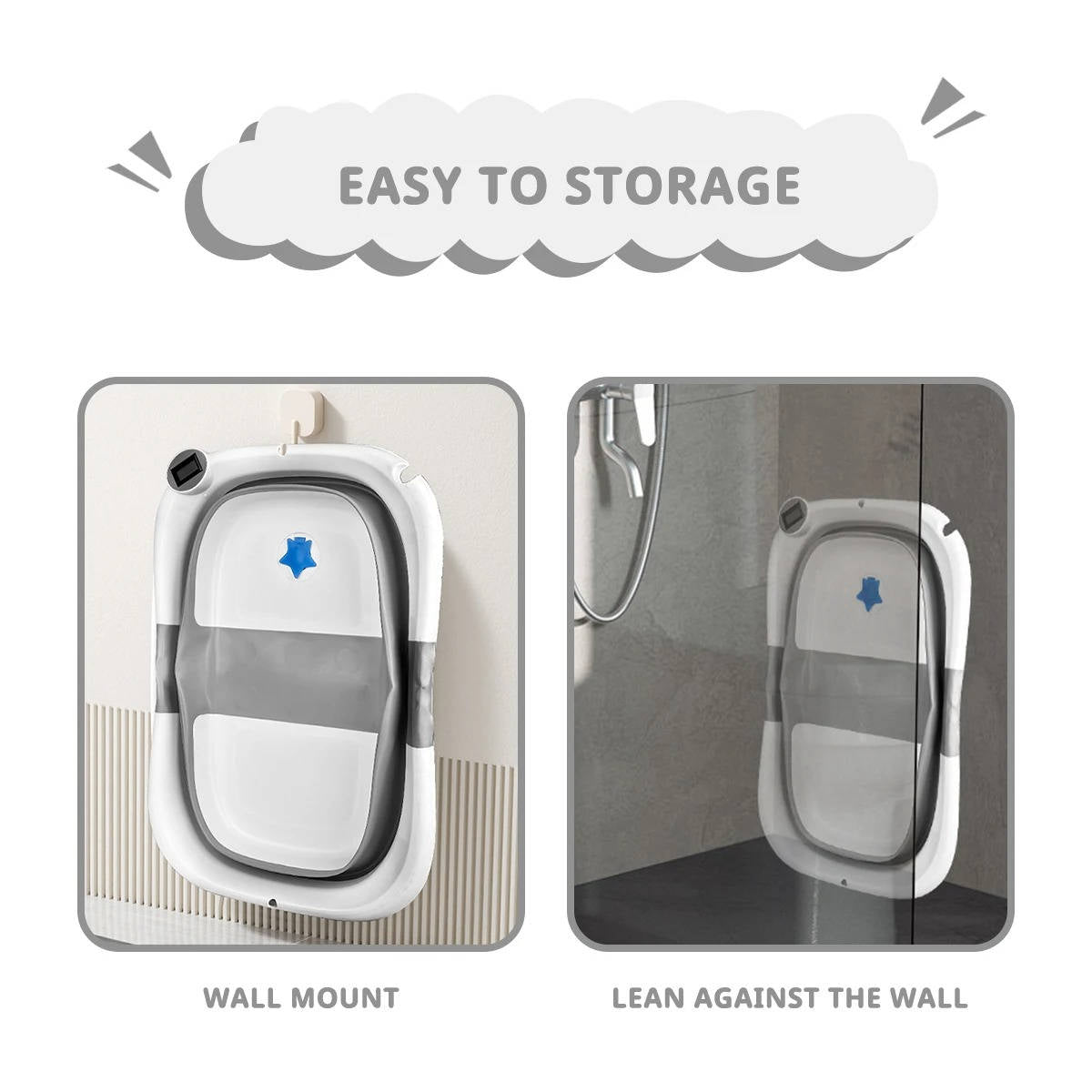 Faltbare Badewanne für Neugeborene