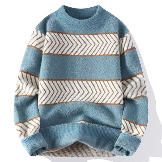 Heren Pullover Ronde Hals – Comfortabele Trui van Katoen voor Casual Stijl