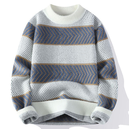Heren Pullover Ronde Hals – Comfortabele Trui van Katoen voor Casual Stijl