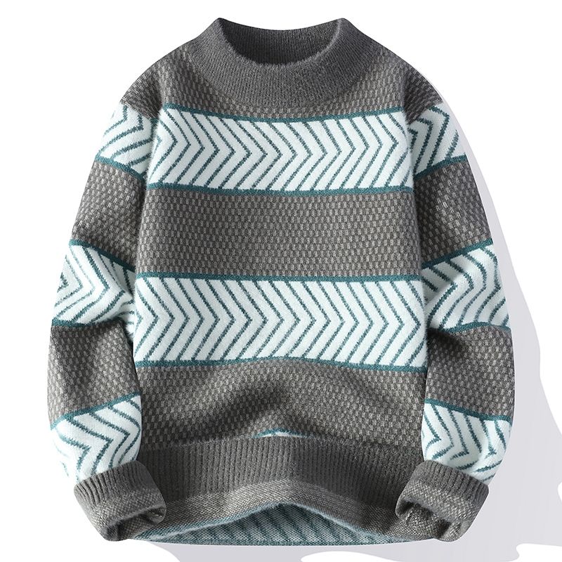Heren Pullover Ronde Hals – Comfortabele Trui van Katoen voor Casual Stijl