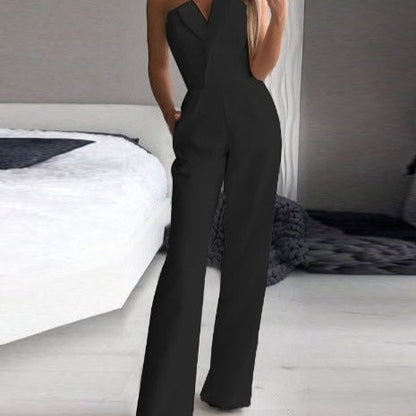 Mouwloze Jumpsuit Dames – Elegante jumpsuit zonder mouwen voor zomer en feest