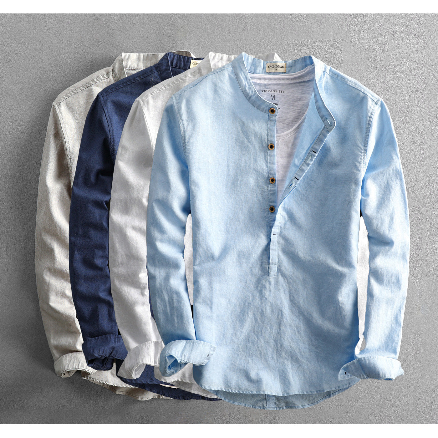 Langarmig Hemd Heren – Stijlvol Overhemd met Knopsluiting en Comfortabele Pasvorm