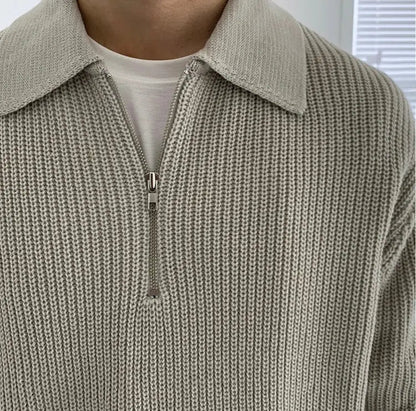 Herenpullover kwart rits – Comfortabele trui met moderne pasvorm en stijlvol design