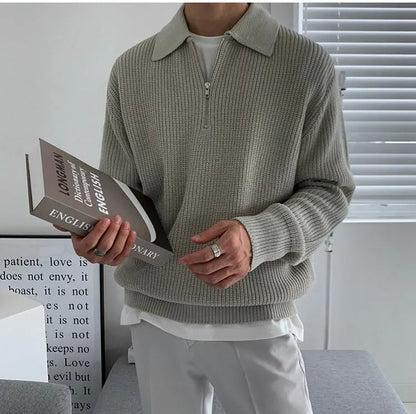Herenpullover kwart rits – Comfortabele trui met moderne pasvorm en stijlvol design