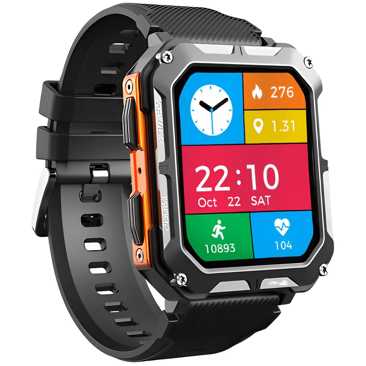 Slimme Waterdichte Fitness Tracker Circulair Smartwatch